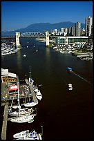 False Creek and Burrard Bridge. Vancouver, British Columbia, Canada