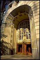 Art Deco entrance, 255 Burrard Street. Vancouver, British Columbia, Canada