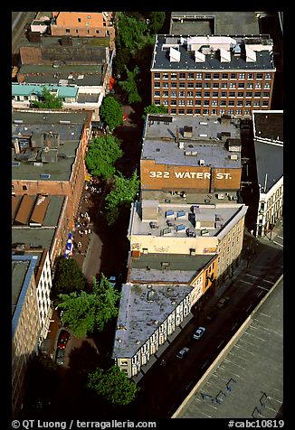 Water street from above. Vancouver, British Columbia, Canada (color)