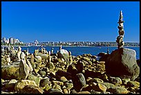 Balanced rocks, Stanley Park. Vancouver, British Columbia, Canada ( color)