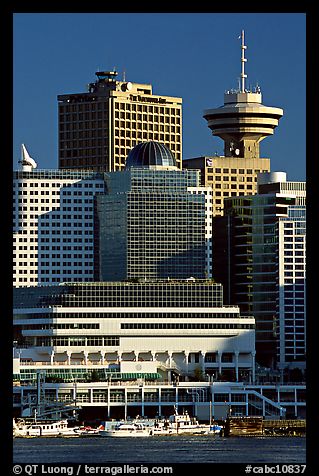 Harbor center, late afternoon. Vancouver, British Columbia, Canada (color)