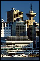 Harbor center, late afternoon. Vancouver, British Columbia, Canada ( color)