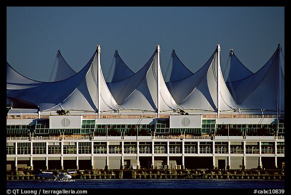 Canada Place and seaplane. Vancouver, British Columbia, Canada