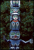Totem section, Stanley Park. Vancouver, British Columbia, Canada
