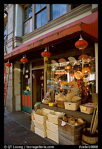 Storefront in Chinatown. Victoria, British Columbia, Canada