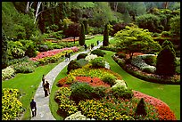 Sunken Garden. Butchart Gardens, Victoria, British Columbia, Canada (color)