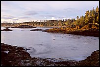 Half-moon bay, late afternoon. Pacific Rim National Park, Vancouver Island, British Columbia, Canada