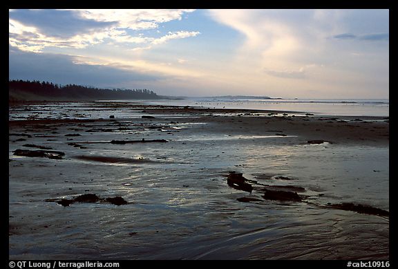 Long Beach, early morning. Pacific Rim National Park, Vancouver Island, British Columbia, Canada (color)