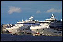 Cruise ships. Victoria, British Columbia, Canada ( color)