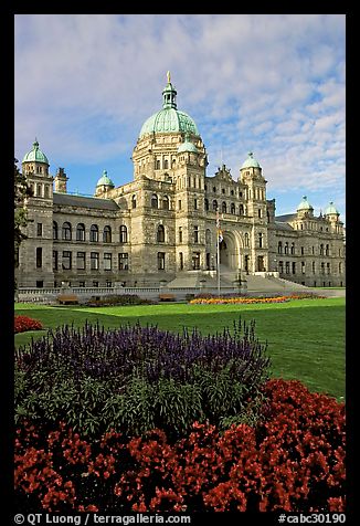 Parliament building, morning. Victoria, British Columbia, Canada