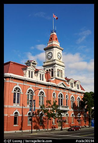 City Hall, morning. Victoria, British Columbia, Canada