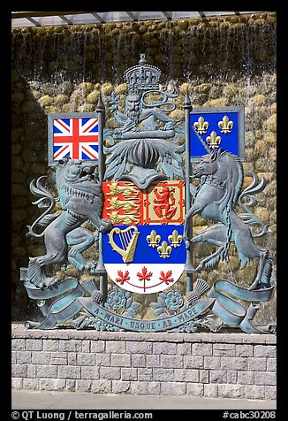 Shield of Canada. Victoria, British Columbia, Canada
