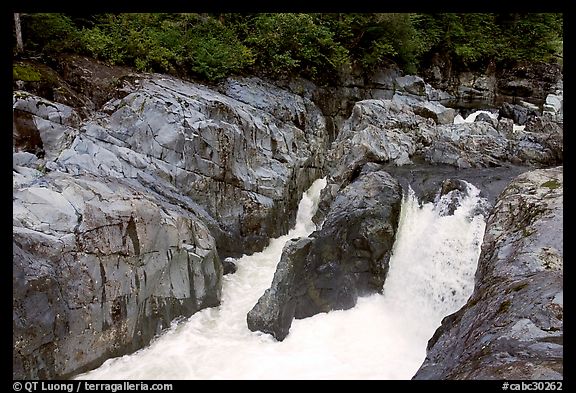 Falls. Vancouver Island, British Columbia, Canada
