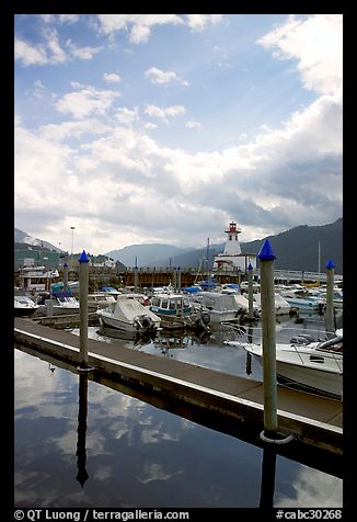 Harbour on Alberni Inlet, Port Alberni. Vancouver Island, British Columbia, Canada (color)