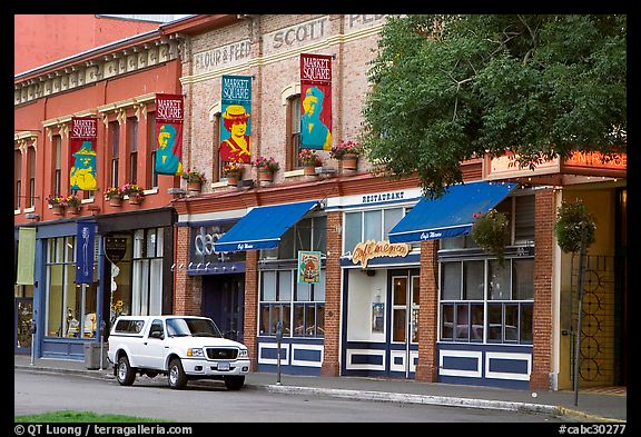 Storefronts near Market Square. Victoria, British Columbia, Canada