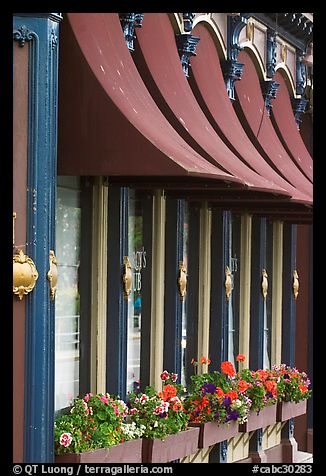Pub facade detail. Victoria, British Columbia, Canada (color)