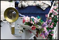 Detail of horse carriage car. Victoria, British Columbia, Canada (color)