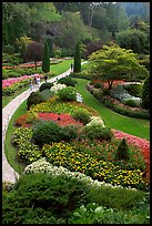 Sunken Garden. Butchart Gardens, Victoria, British Columbia, Canada (color)