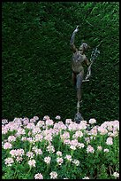 Florentine statue of Mercury. Butchart Gardens, Victoria, British Columbia, Canada