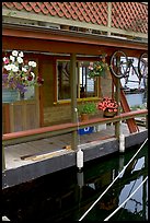 Houseboat porch. Victoria, British Columbia, Canada