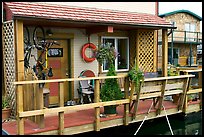 Houseboat porch. Victoria, British Columbia, Canada ( color)