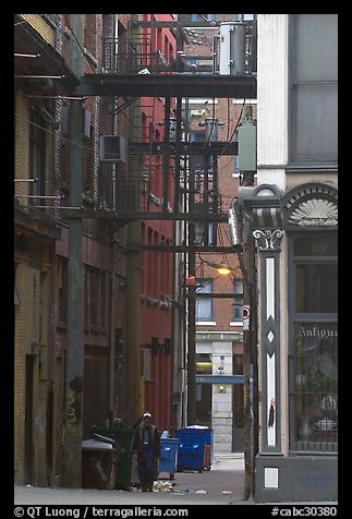 Alley in Gastown. Vancouver, British Columbia, Canada