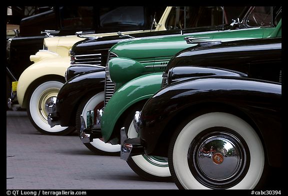 Classic car show. Vancouver, British Columbia, Canada (color)