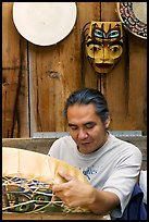 First nations carver. Vancouver, British Columbia, Canada