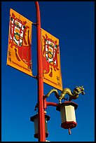 Street lamp and banner, Chinatown. Vancouver, British Columbia, Canada ( color)