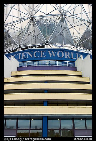 Close-up of Science world building. Vancouver, British Columbia, Canada