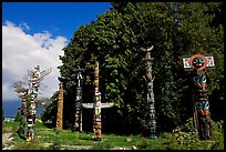 Totems, Stanley Park. Vancouver, British Columbia, Canada