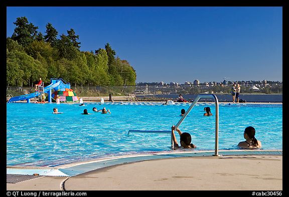 Swimming pool, Stanley Park. Vancouver, British Columbia, Canada (color)