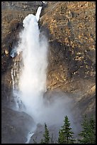 Takakkaw Falls, one the Canada's highest waterfalls. Yoho National Park, Canadian Rockies, British Columbia, Canada (color)