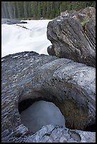 Arch of the Natural Bridge. Yoho National Park, Canadian Rockies, British Columbia, Canada (color)