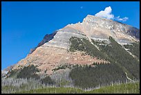 Peak near Vermillion Pass. Kootenay National Park, Canadian Rockies, British Columbia, Canada ( color)