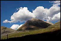 Peak, clouds, and shadows. Kootenay National Park, Canadian Rockies, British Columbia, Canada (color)