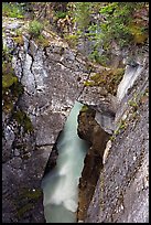 Natural bridge in Marble Canyon. Kootenay National Park, Canadian Rockies, British Columbia, Canada (color)