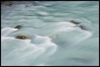 Water flowing in Tokkum Creek. Kootenay National Park, Canadian Rockies, British Columbia, Canada (color)