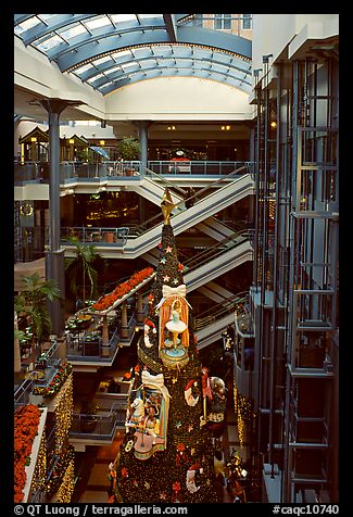 Inside one of the huge indoor shopping malls, Montreal. Quebec, Canada