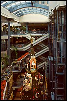 Inside one of the huge indoor shopping malls, Montreal. Quebec, Canada