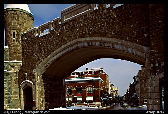 Old city gate. Quebec, Canada