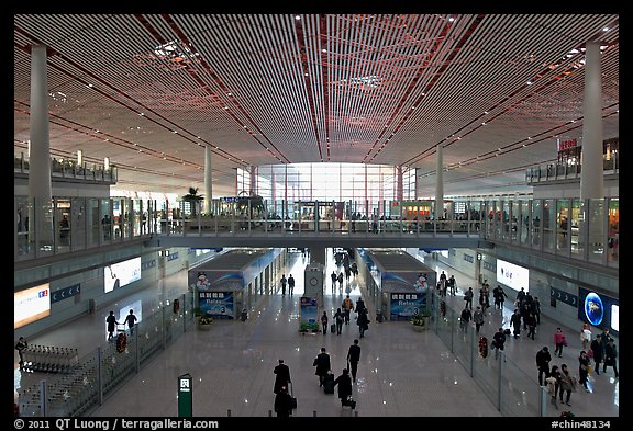Terminal 3, Beijing Capital International Airport. Beijing, China (color)