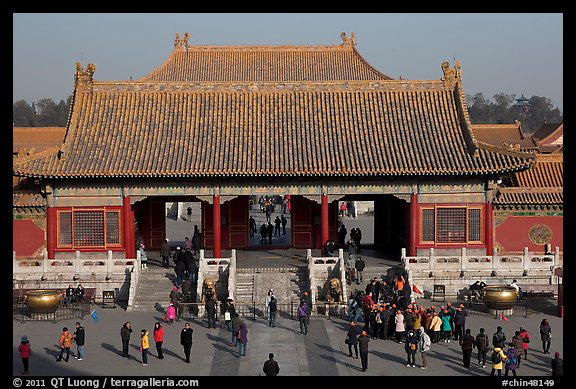 Heavenly Purity Gate, Forbidden City. Beijing, China (color)