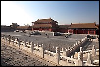 Hongyi Pavilion and inner court, Forbidden City. Beijing, China (color)