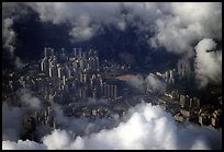 Aerial view of Kowloon. Hong-Kong, China (color)