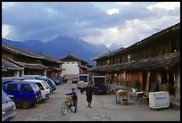 Main village plaza. Baisha, Yunnan, China (color)