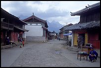 Main village plaza. Baisha, Yunnan, China