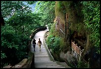 Entrance walkway to the Grand Buddha complex. Leshan, Sichuan, China (color)
