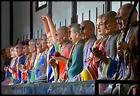 Incredible arrays of postures and expressions of some of the 1000 Terracotta arhat monks in Luohan Hall. Leshan, Sichuan, China ( color)