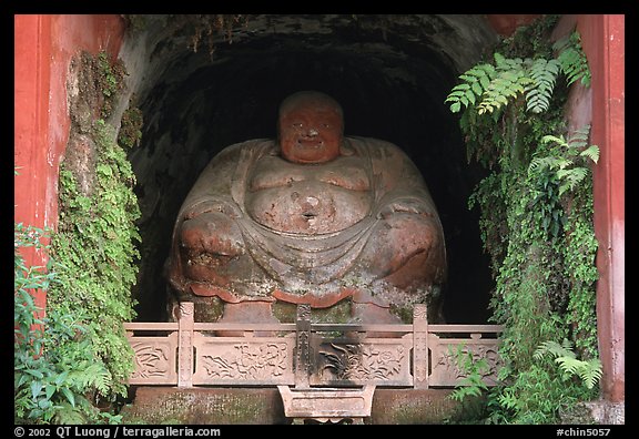 Statue. Leshan, Sichuan, China (color)